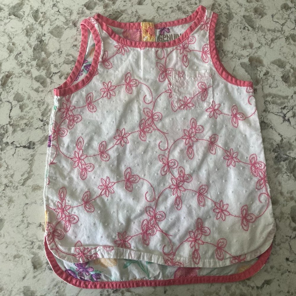 Genuine Kids embroidered tank 3T